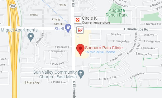 Saguaro Pain Clinic Map